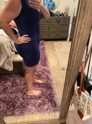 This makes me so happy. I’m down 41 lbs now! I have that pooch still and I don’t believe my big a**i