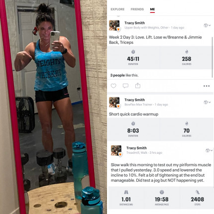 Felt strong after yesterday’s workout so I decided to try a couple hamstring extensions and ended up