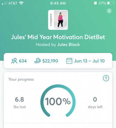 Met my goal!! Thank you for the support and encouragement:two_hearts:
