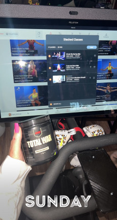 1st workout in a long time!! Self love today, making an effort to carve out time for me :heart: happ