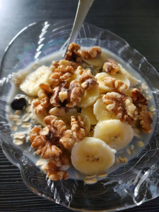 At least if I start off with a healthy breakfast, I feel like I accomished something if my day goes