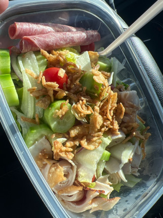 Nice big salad for lunch today!