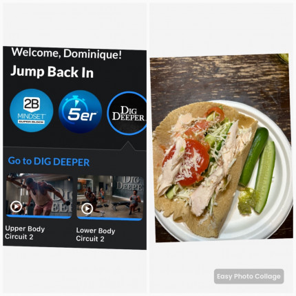 Dig Deeper Week 3 upper body’s circuit 2.5er dance and 5er upper body stretch followed by a 1 mile w
