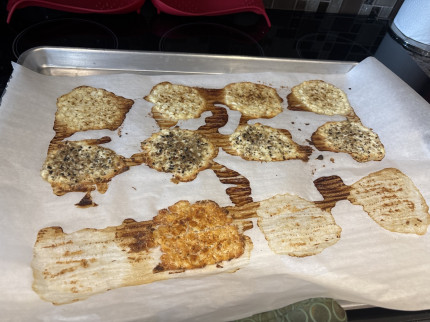 We’ve been snackin as you can see but cottage cheese chips 3 flavors , elote, everything bagel, and