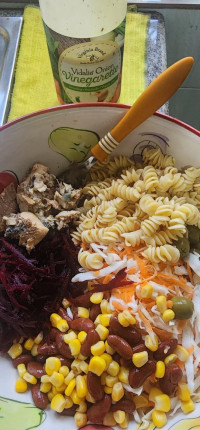 I try to make sure I have enough vegetables every day...