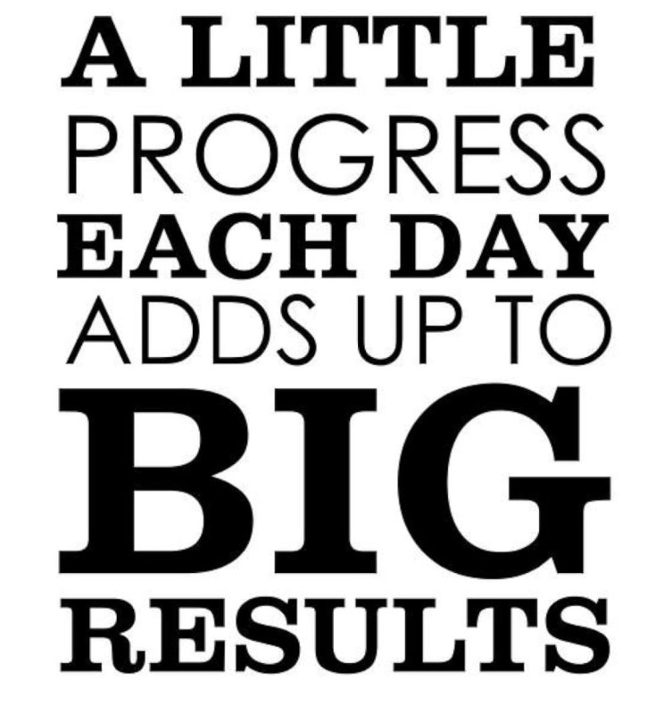 Good morning and Happy Friday! One of my favorite sayings is progress over perfection because we are