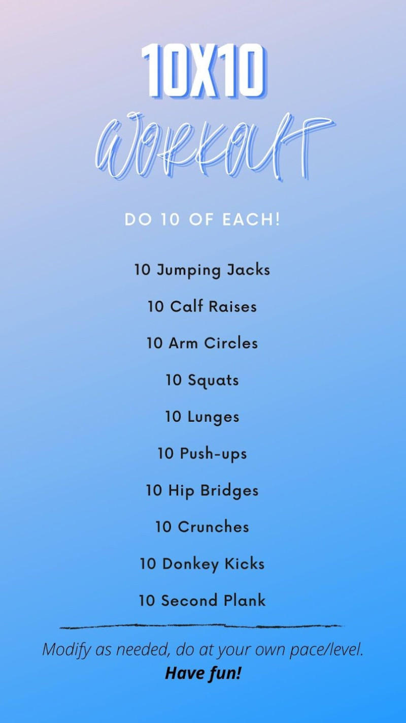 Happy Wednesday! Here’s a great little workout that you can squeeze in even on your busiest days.Wha