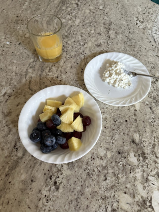 So it begins, yesterday’s breakfast was sausage egg and cheese biscuit with deep fried hash brown an