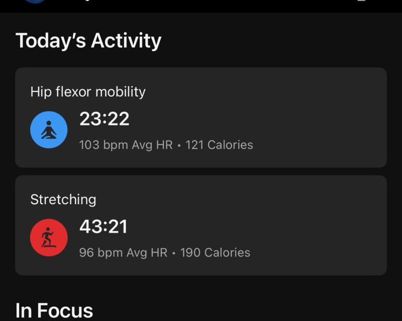 Today’s workout done ✅