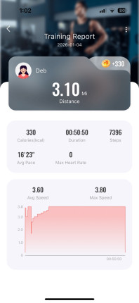 5k on my walking pad