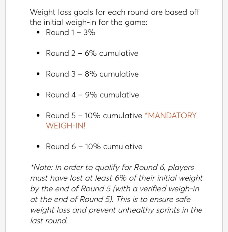 I am nervous I might not make 3% weight loss this month. If you don’t meet the 3% do you lose money