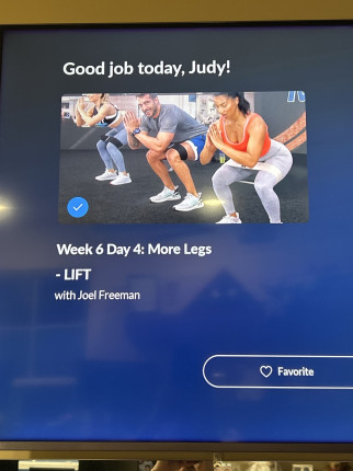 Took a rest day yesterday which may be the reason I wasn’t swearing ? for the Bulgarian squats durin