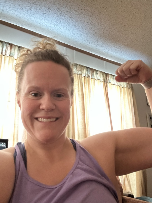 Chest/back done this morning on another snow day!