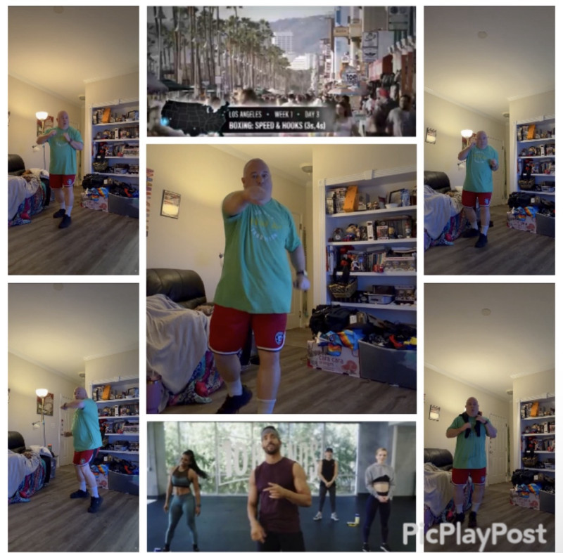 Fat Blast calendar workout from 10 Rounds from Week 3 in Los Angeles with Boxing 2 - Speed & Hoo