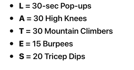 This is my workout
