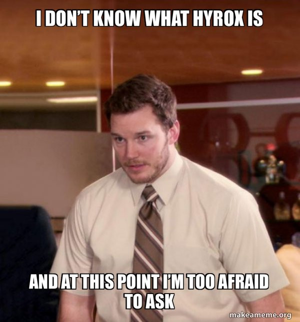 Happy Workout Wednesday.Is anyone else’s algorithm full of HYROX stuff? Still not entirely sure what