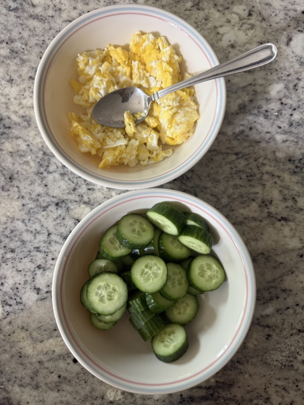 Super quick lunch today because work kicked my butt ?