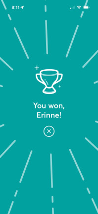 Great game to everyone whether you made your goal or were a runner-up. Each ounce lost is a little b
