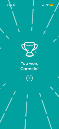 Yay! My hard work paid off!