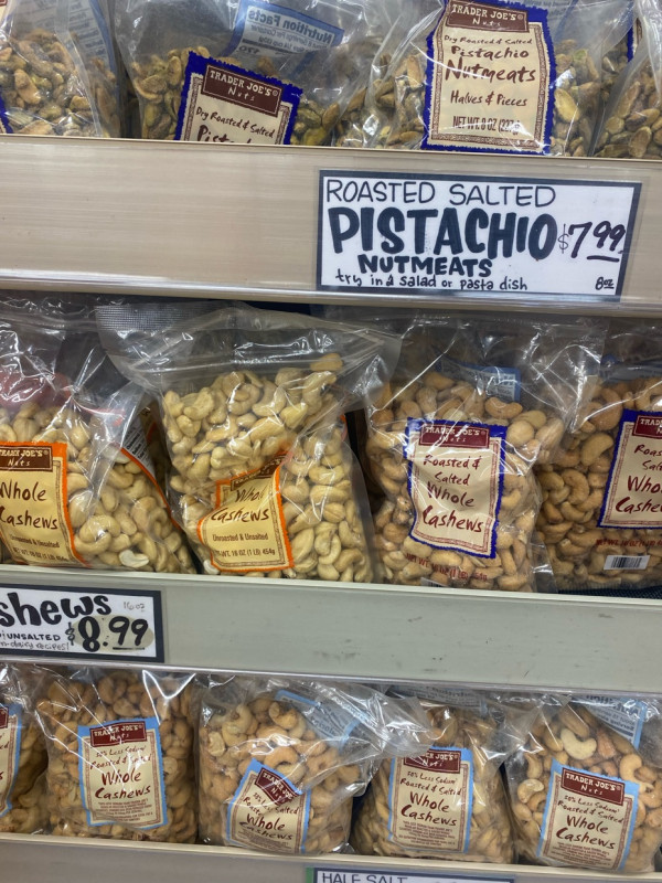I thought about you yesterday Ruth. Went to Trader Joe’s and had to carefully avoid my favorite cas