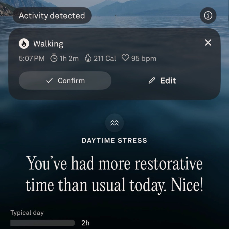 Daily walk! Also helps with stress levels 😌🌊🌀
