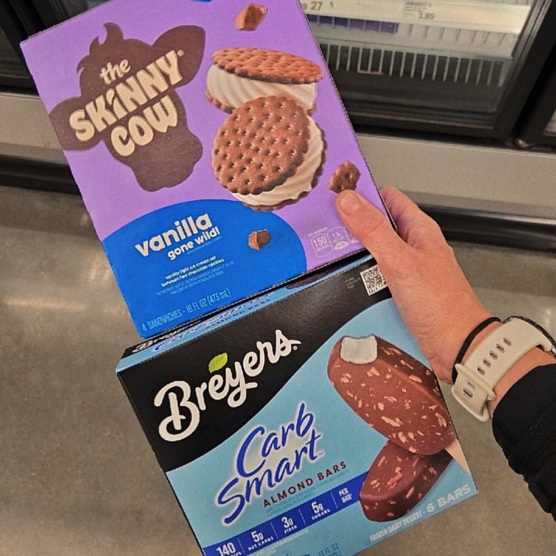 Wanted a sweet treat so picked these up today. Both are less than 150 cals & portioned out to ke