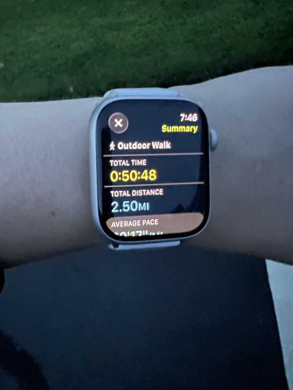 Feeling great. Down 4.7 so far and I just completed a 2.5 mile walk to end the night .