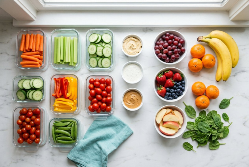 Future you is going to be HUNGRY. Let's get ahead of it! Two minutes tonight:- Cut up some veggies a