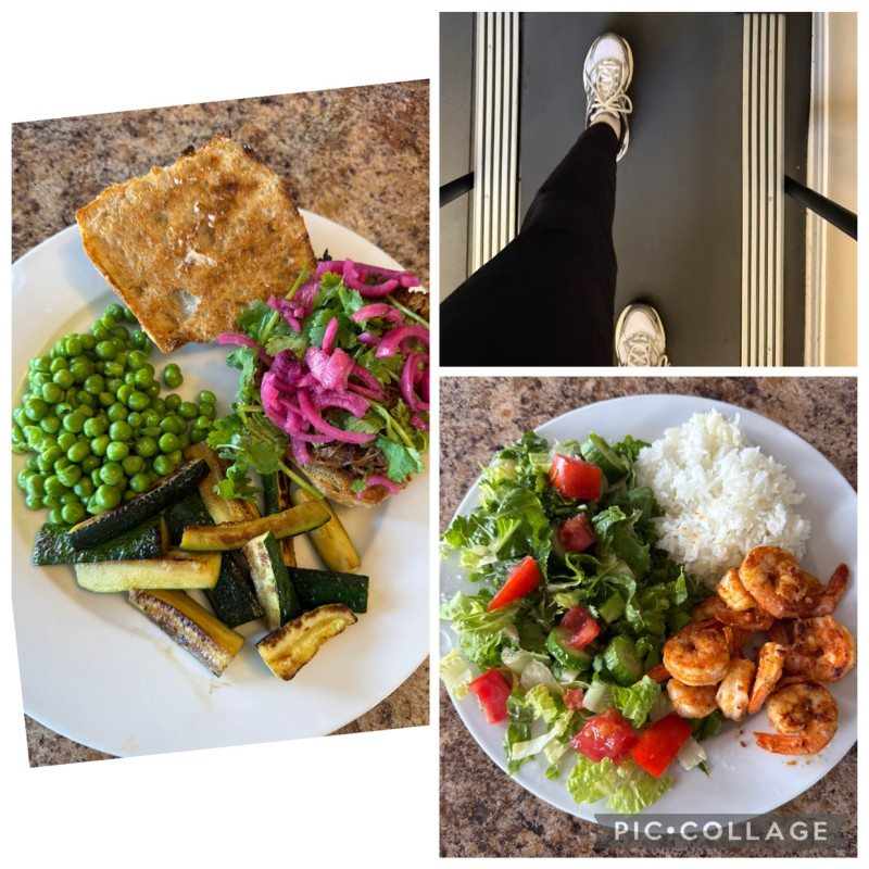 Today’s meals and movement