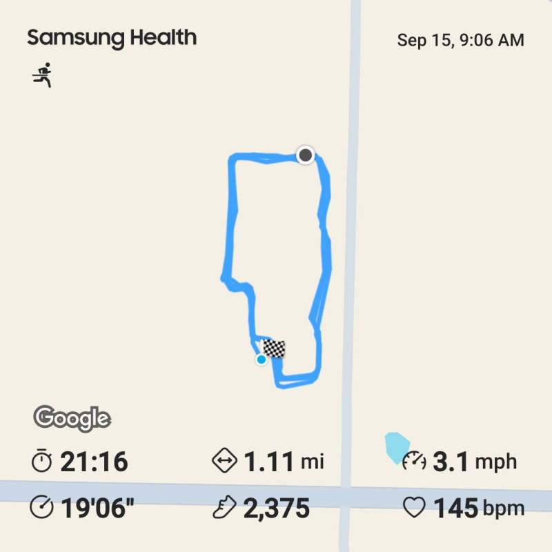Another walk in the books for SWEATember. My pace is getting better and better. π I just know one da