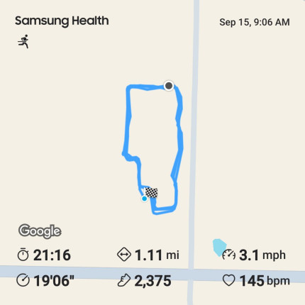 Another walk in the books for SWEATember. My pace is getting better and better. :blush: I just know