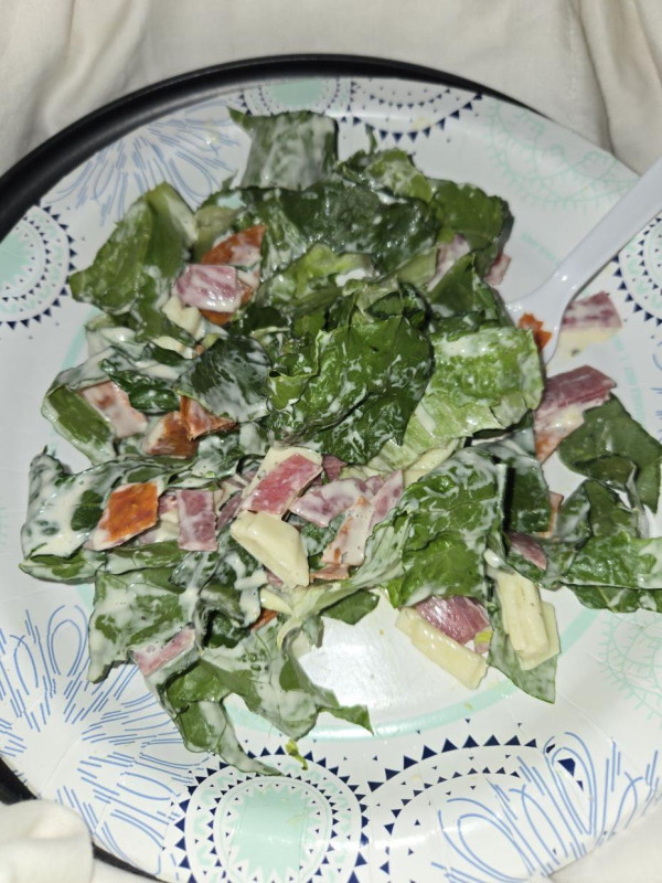 Salad for day 1 lunch