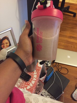 Time for my protein shake. 4.2lbs to go