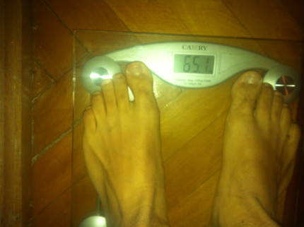 65.1 kg ... trying to stabilize now..
