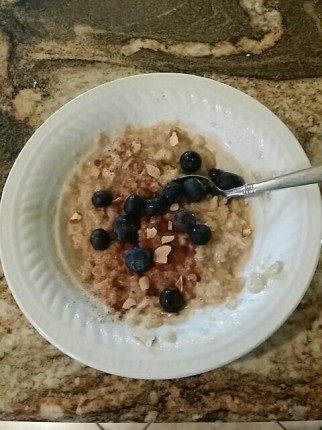 Breakfast for champs! Yum!