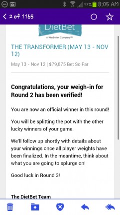 Yay! Onwards and downwards :-D