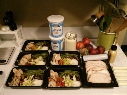 Did meal prepping for the week yesterday, so this is what I'm eating this week! It's so nice to not