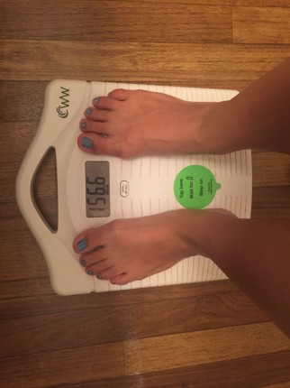 Started off at 158.6lbs. Today, roughly a week, I am at 156.6lbs! It's so exciting to start seeing r