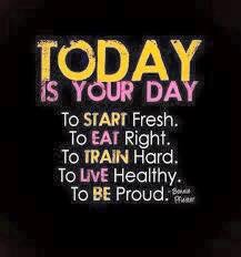 Making this my morning mantra. Today is our day!!!