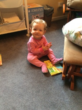 Done...while the baby sat and laughed at me!