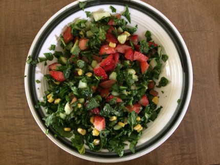 My lunch! I have been busy packing and not really active here! The last few days have been stressful