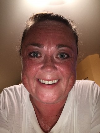 Sweaty mess here, not an attractive photo but I am so proud of myself! Training for a 5K (you have t