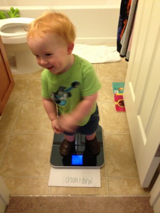My son is weighing in too!